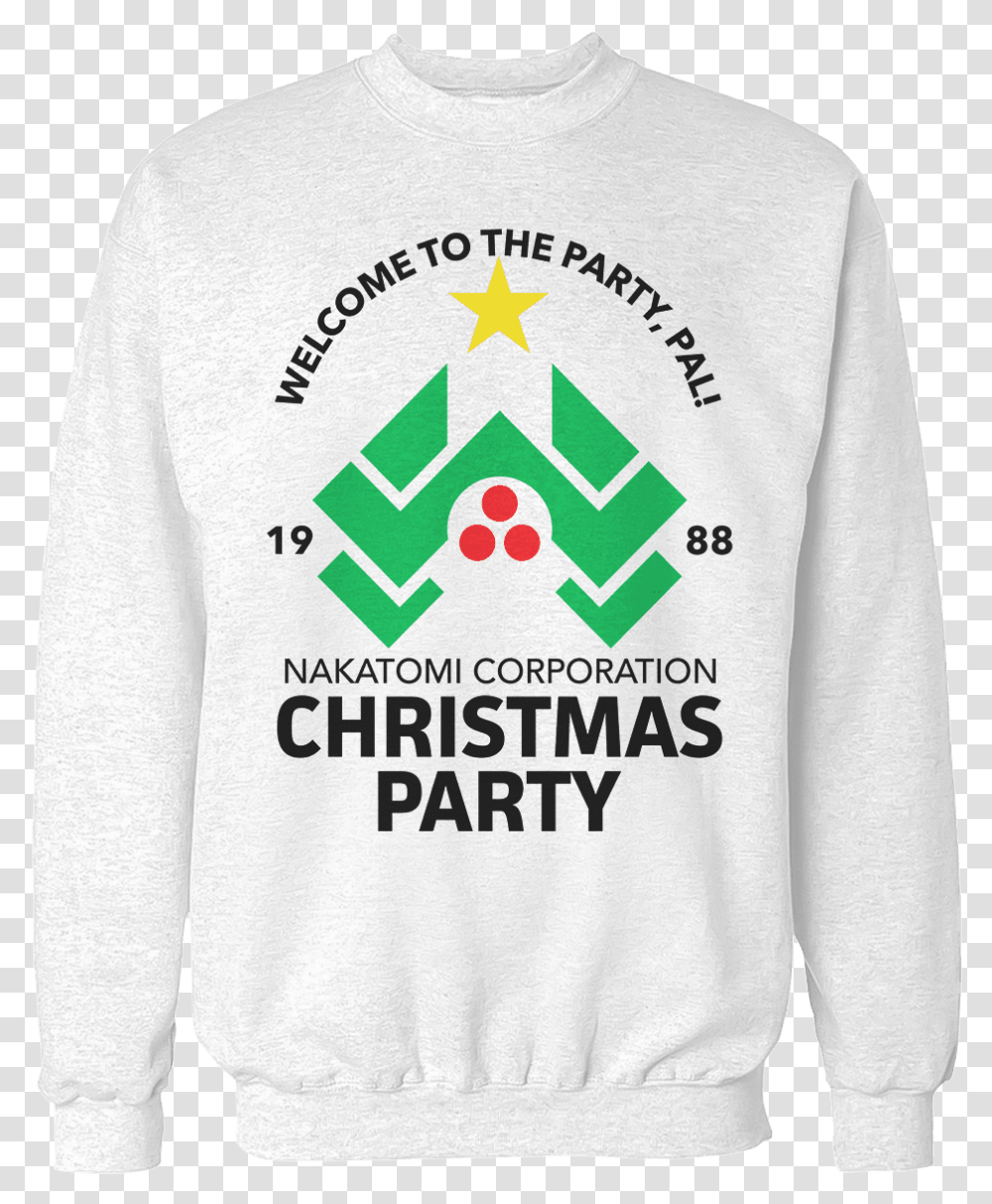 Die Hard Christmas Party Sweater, Apparel, Long Sleeve, Sweatshirt Transparent Png