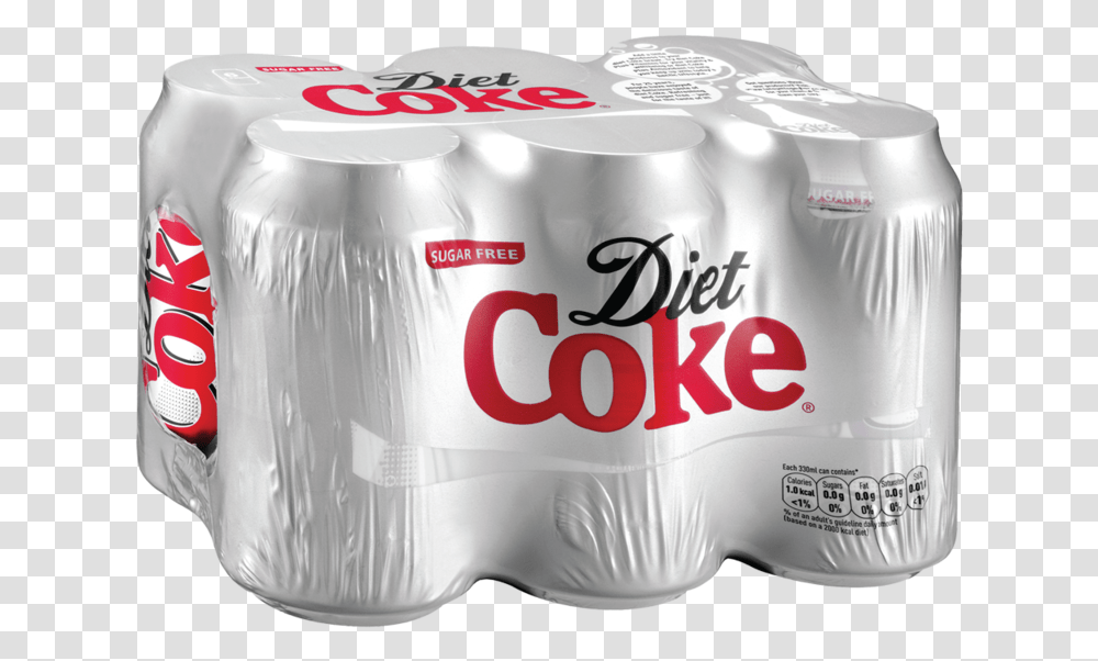 Diet Coke 6 X 330ml Can Multipack Diet Coke Multipack, Beverage, Drink, Coca, Soda Transparent Png