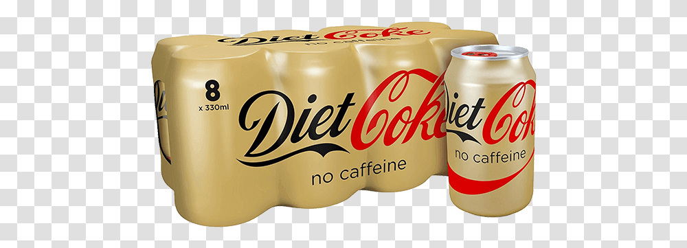 Diet Coke Caffeine Free Cans 8 X 330ml Coca Cola, Beverage, Drink, Word, Soda Transparent Png