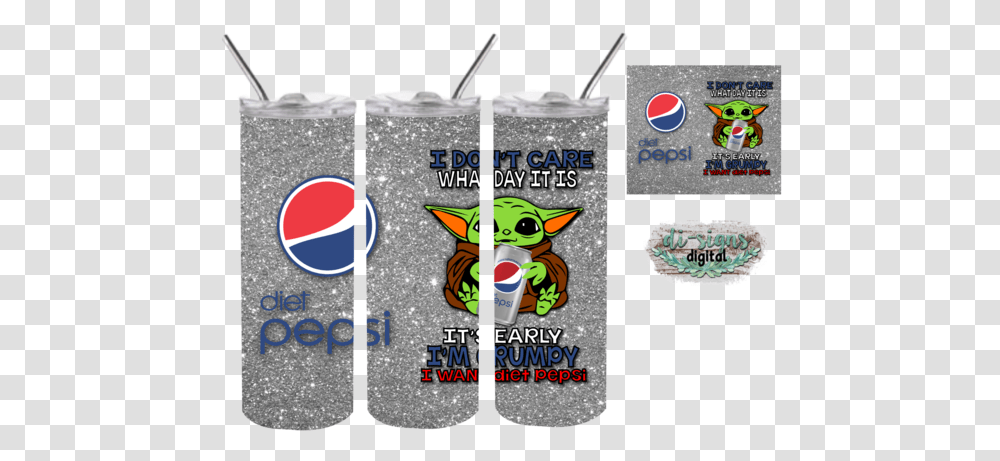 Diet Pepsi Yoda Digital Image For Crown Royal Peach Svg, Angry Birds, Beverage, Drink, Label Transparent Png