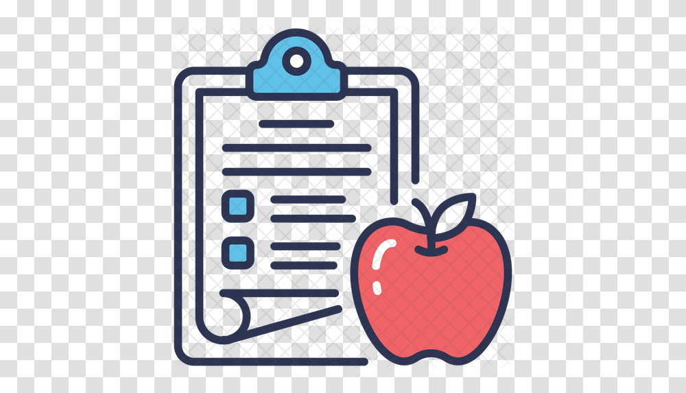 Diet Plan Icon Of Colored Outline Style Icon, Plant, Heart, Fruit, Food Transparent Png