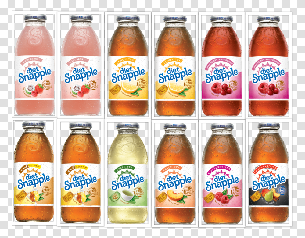 Diet Snapple Variety Pack Fizzy Snapple, Juice, Beverage, Drink, Orange Juice Transparent Png