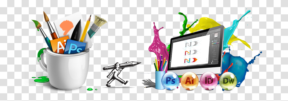 Difference Between Vector Logo And Raster Logo Design, Computer, Electronics, Person, Monitor Transparent Png
