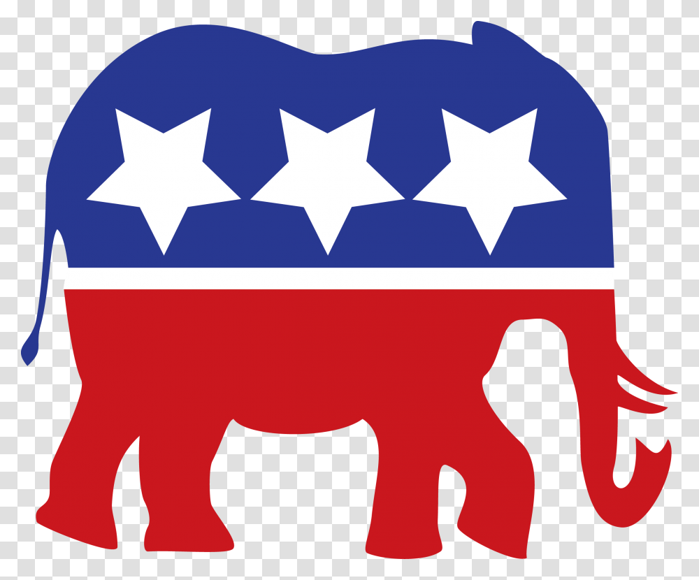 Differences Between Democrats And Republicans Republican Party Logo, Star Symbol, Outdoors, Animal Transparent Png