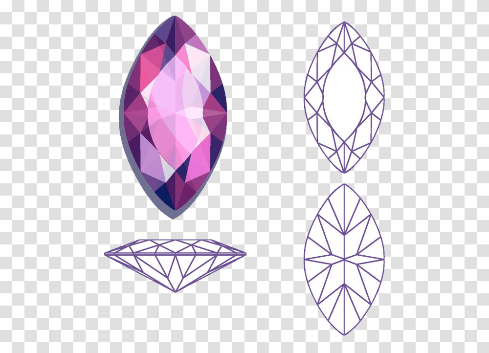 Different Diamond Shapes Outline, Accessories, Accessory, Jewelry, Gemstone Transparent Png