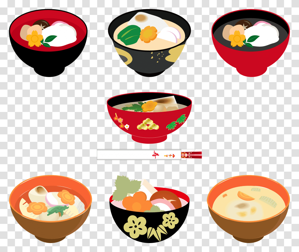 Different Kinds Of Ramen Clipart, Bowl, Soup Bowl, Meal, Food Transparent Png