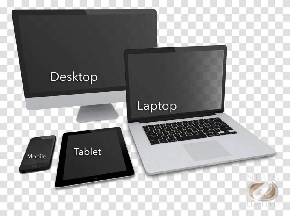 Different Screens Netbook, Pc, Computer, Electronics, Computer Keyboard Transparent Png
