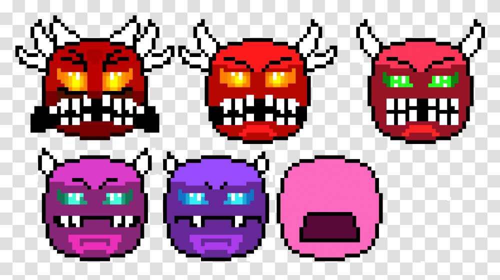 Difficulty From Extreme Demon To Insane Extreme Geometry Dash Difficulties, Pac Man Transparent Png
