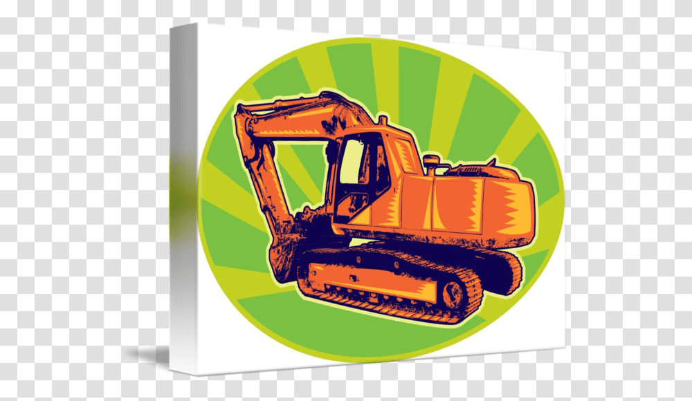 Digger Green Digger, Bulldozer, Tractor, Vehicle, Transportation Transparent Png