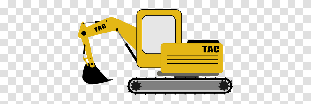 Digger Image, Bulldozer, Tractor, Vehicle, Transportation Transparent Png