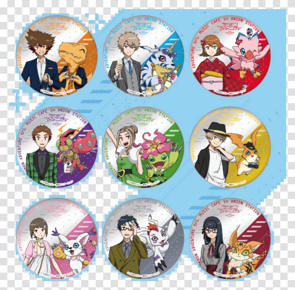 Digimon Adventure Tri Music Cafe In Ani Digimon Adventure Tri Goods, Disk, Dvd, Person, Human Transparent Png