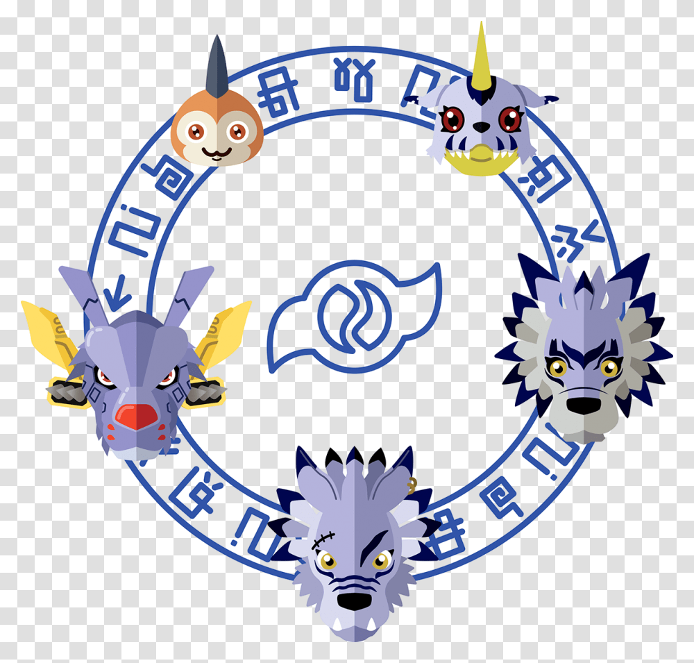 Digimon Crest Of Friendship Download Tentomon Digievoluciones, Dragon, Emblem, Pattern Transparent Png