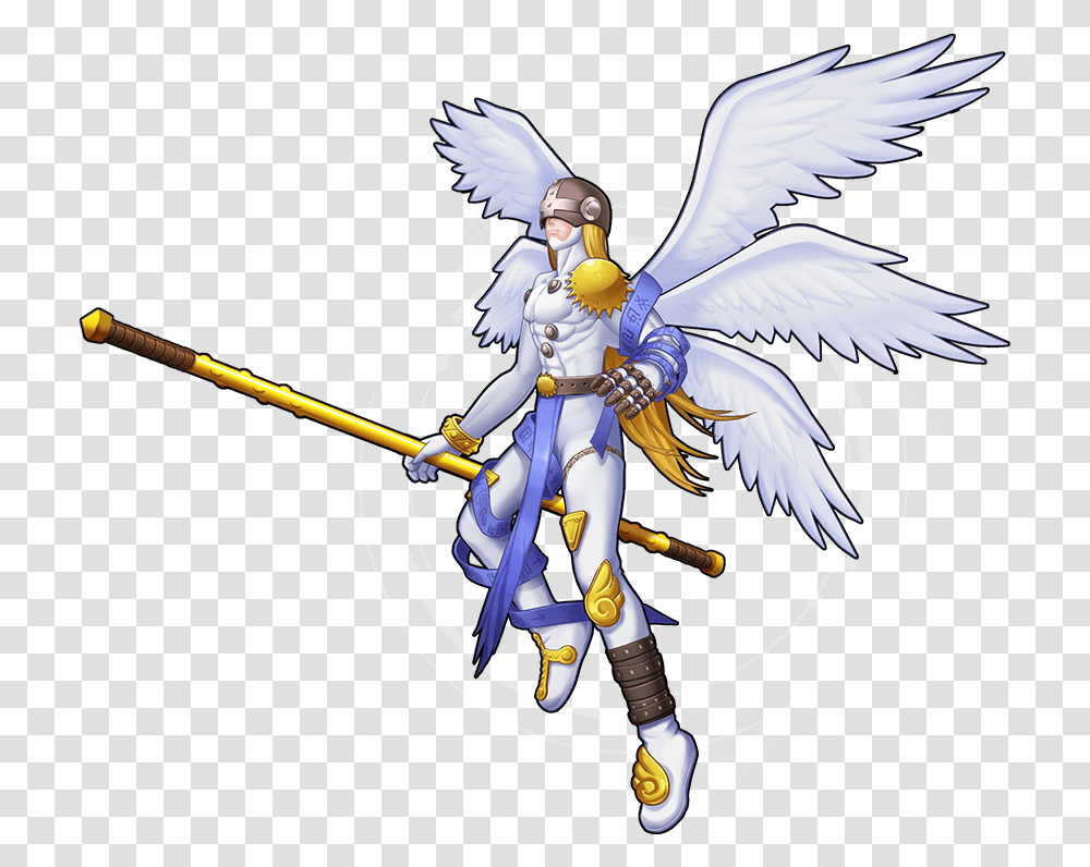 Digimon Encounters Renders Angemon, Person, Bird, Art, Manga Transparent Png