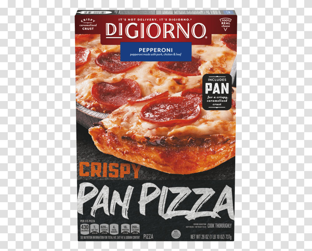 Digiorno Crispy Pan Pizza, Food, Poster, Advertisement, Flyer Transparent Png