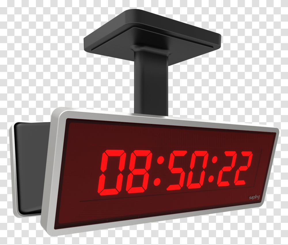Digital Alarm Clock Ceiling Mounted Digital Clock, Mailbox, Letterbox, Sink Faucet Transparent Png