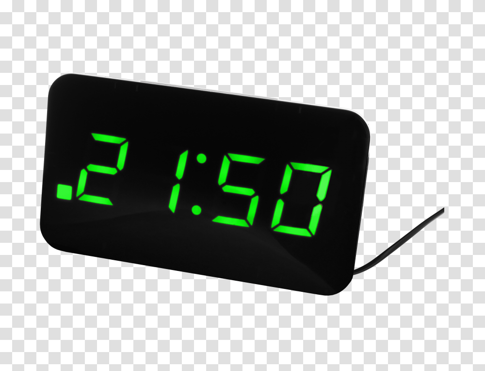 Digital Alarm Clock Jvd Green Numbers, Digital Clock Transparent Png