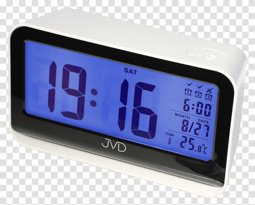 Digital Alarm Clock Jvd Sb130 Budik Se Svetelnym Idlem, Digital Clock, Mobile Phone, Electronics, Cell Phone Transparent Png