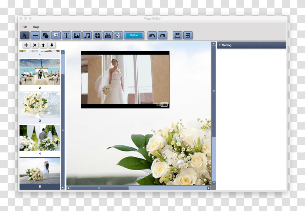 Digital Album With Video Bouquet, Person, Plant, Flower Transparent Png