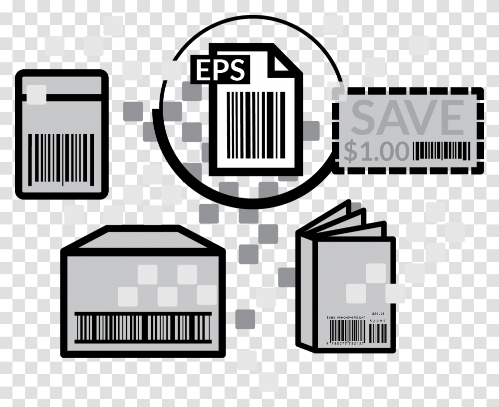 Digital Barcode Files From Bar Code Graphics Clip Art, Electronics, First Aid, Label Transparent Png