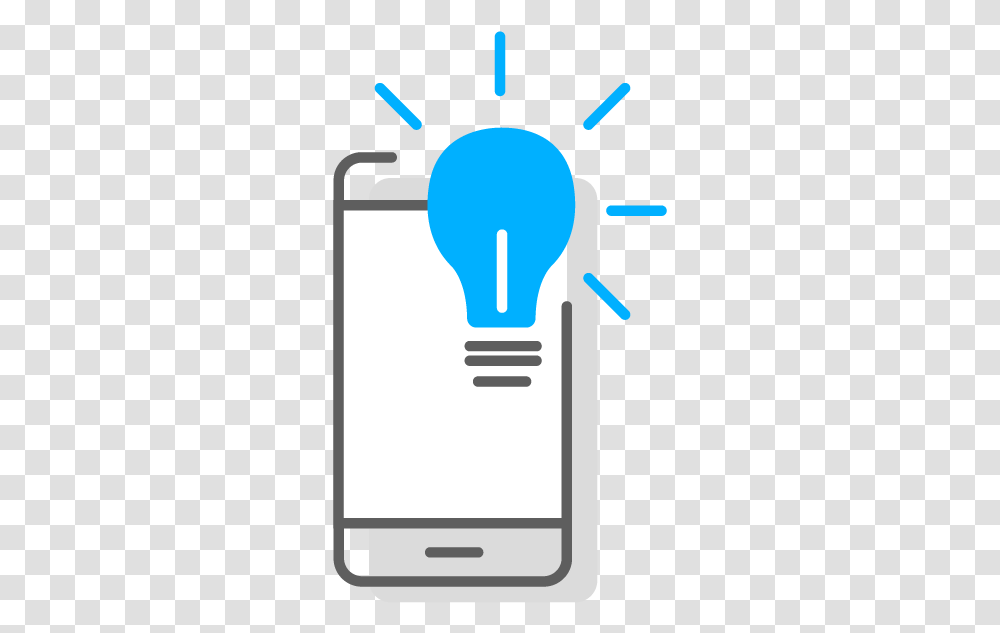 Digital Business Card Mobile Phone, Light, Lightbulb Transparent Png
