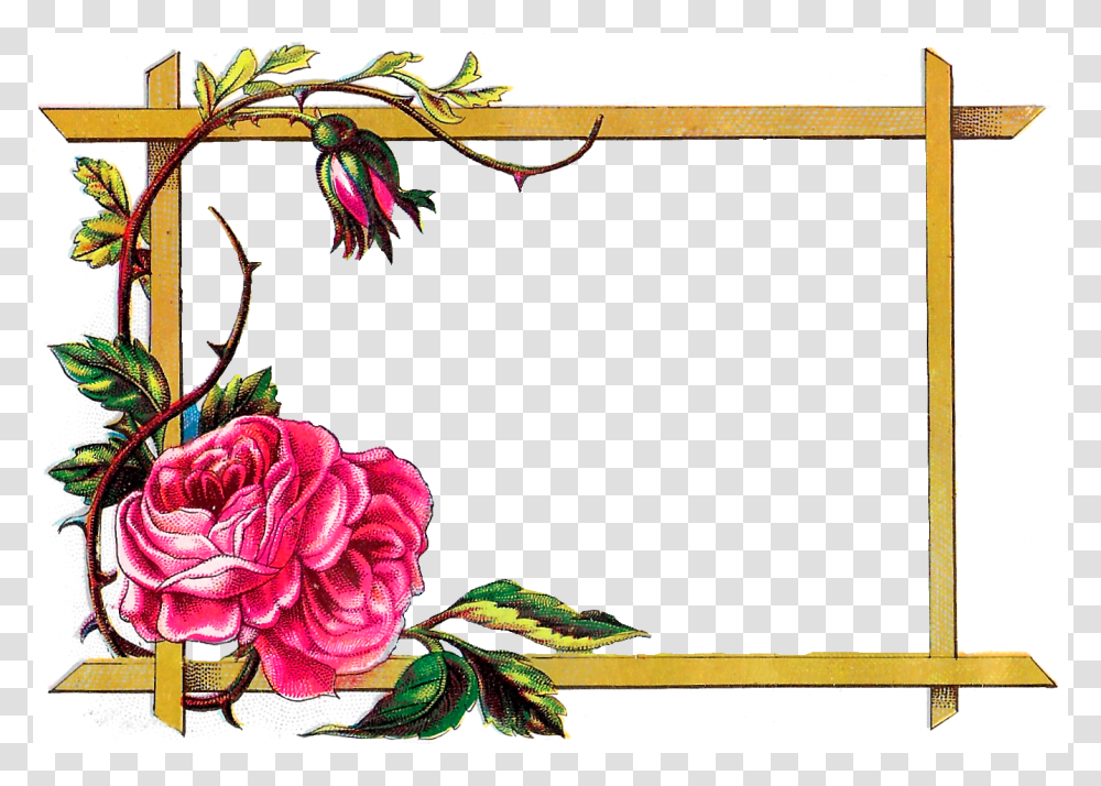 Digital Clipart Craft Rose Border Download, Floral Design, Pattern, Plant Transparent Png
