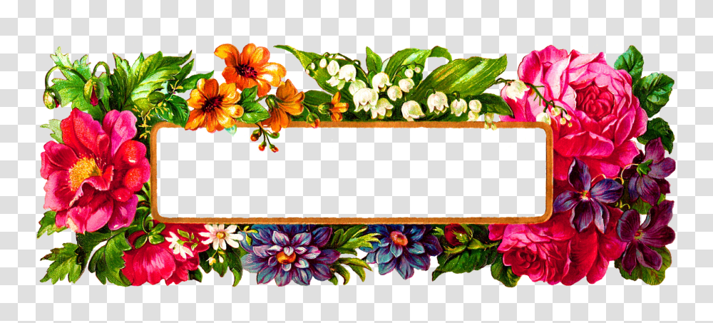 Digital Flower Frame Basket With Flowers Flower Photo Frame Design, Floral Design, Pattern, Graphics, Art Transparent Png