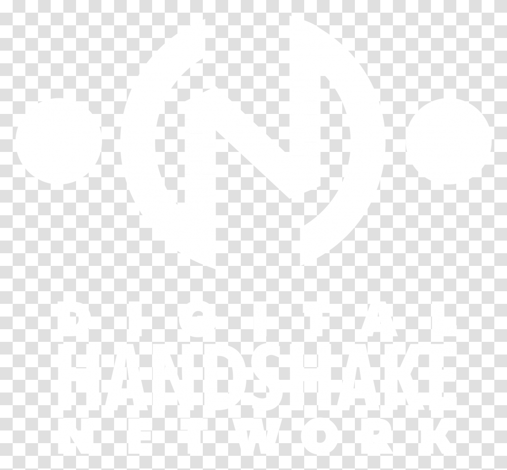 Digital Handshake Network Logo Black And White, Label, Alphabet Transparent Png