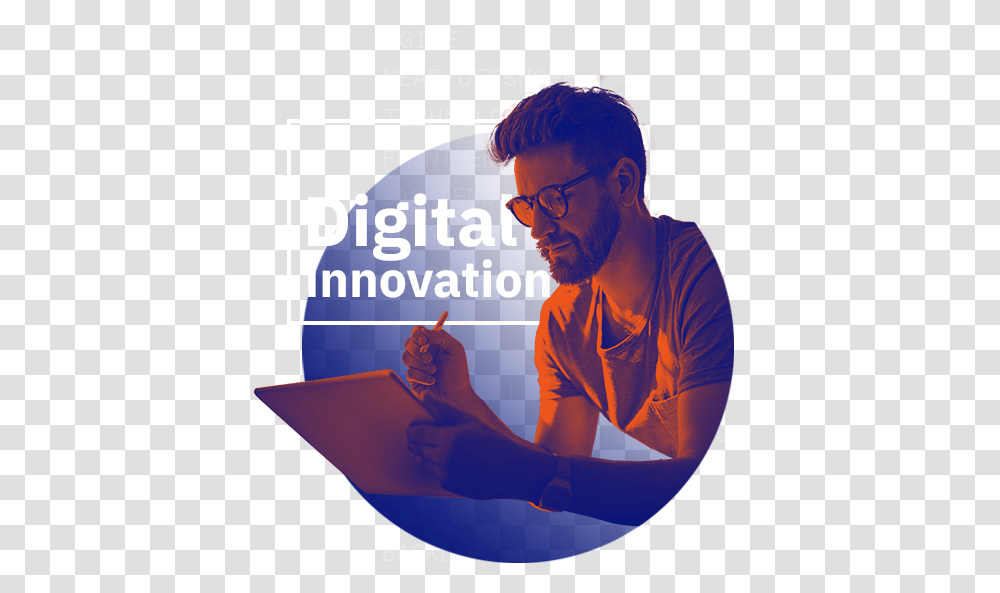 Digital Innovation Illustration, Person, Human, Advertisement, Poster Transparent Png