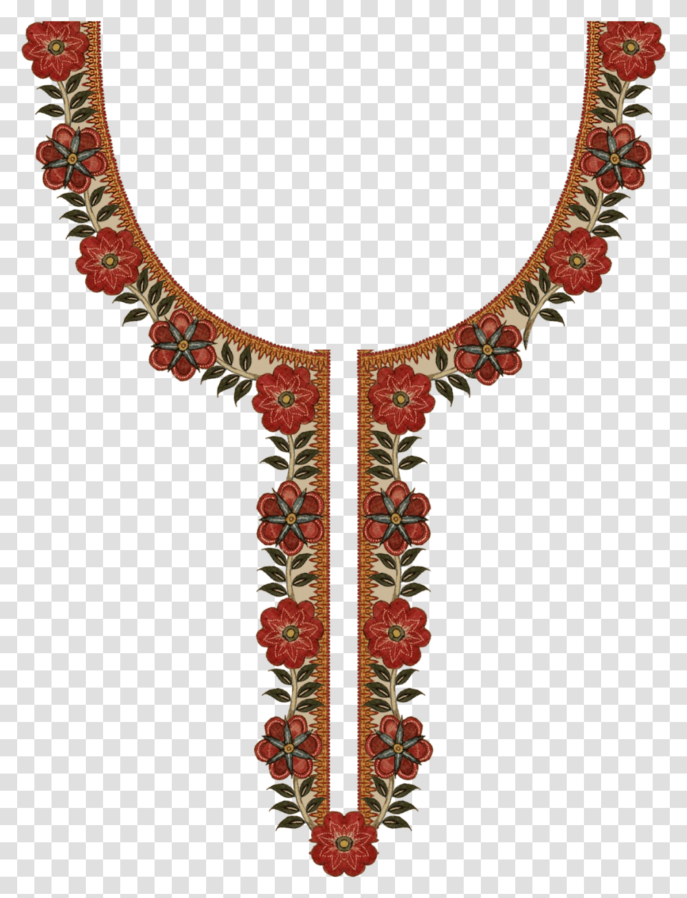 Digital Ladies Dress Pattern Textile Design Print, Necklace, Accessories Transparent Png