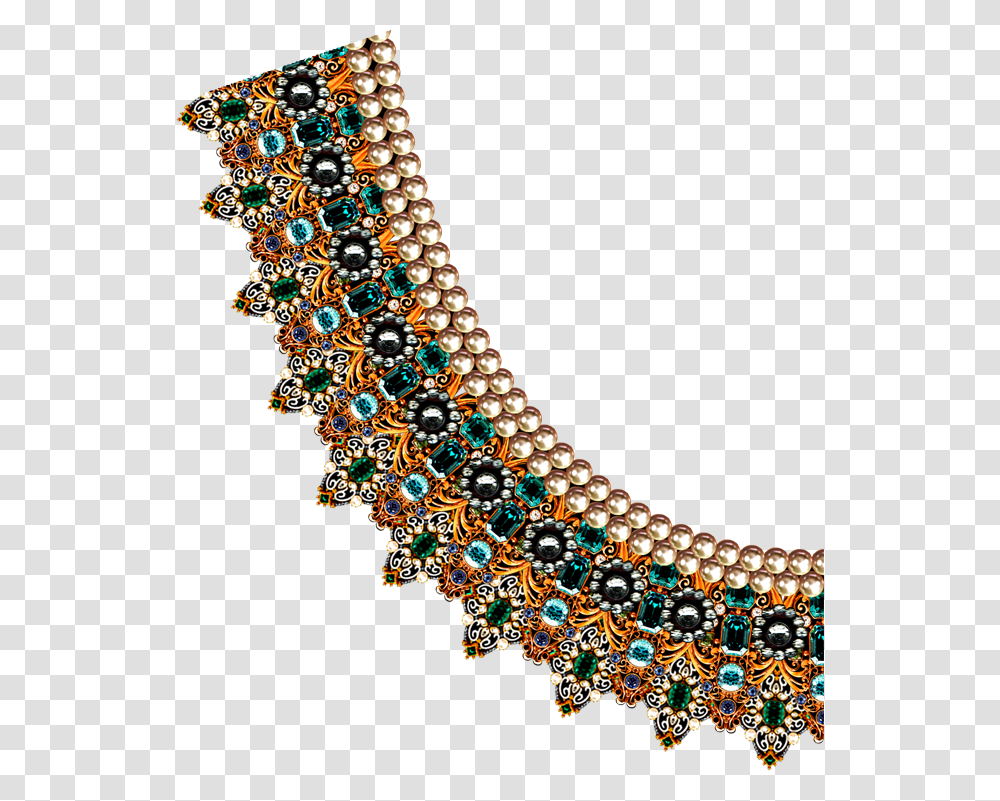 Digital Ladies Dress Pattern Textile Design Print Necklace, Jewelry, Accessories, Accessory, Ornament Transparent Png