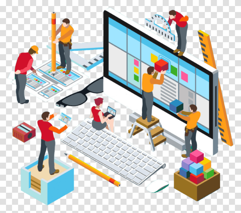 Digital Marketing And Web Development, Computer Keyboard, Person, Word, Crowd Transparent Png