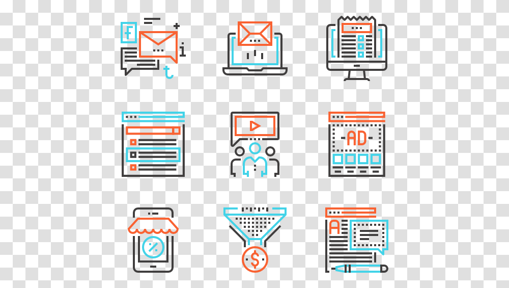 Digital Marketing Email Marketing Free Icons, Scoreboard, Pac Man Transparent Png