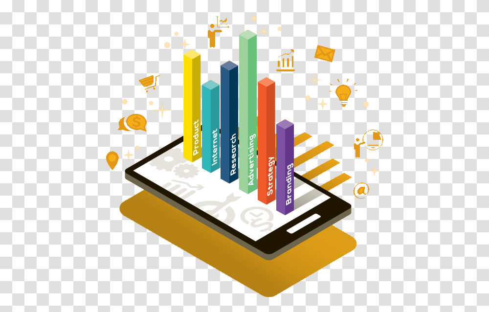 Digital Marketing Graph, Paper Transparent Png