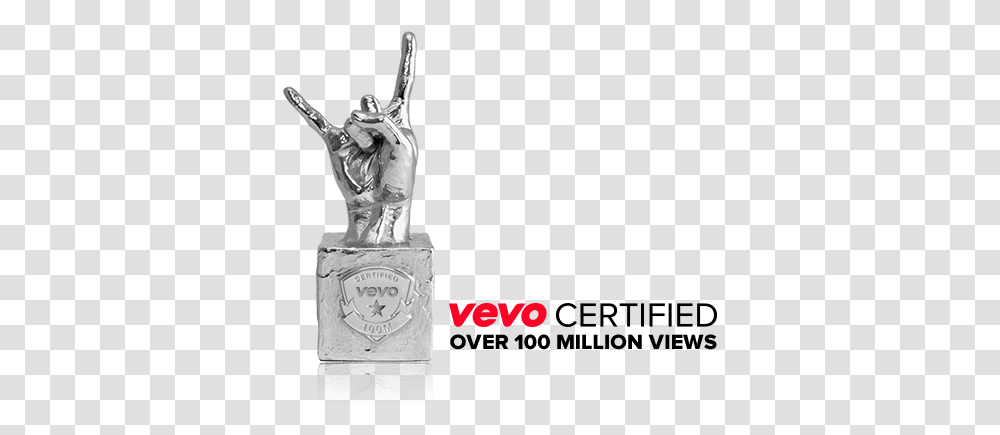 Digital Music Distribution Vevo Certified Logo, Statue, Sculpture, Art, Person Transparent Png