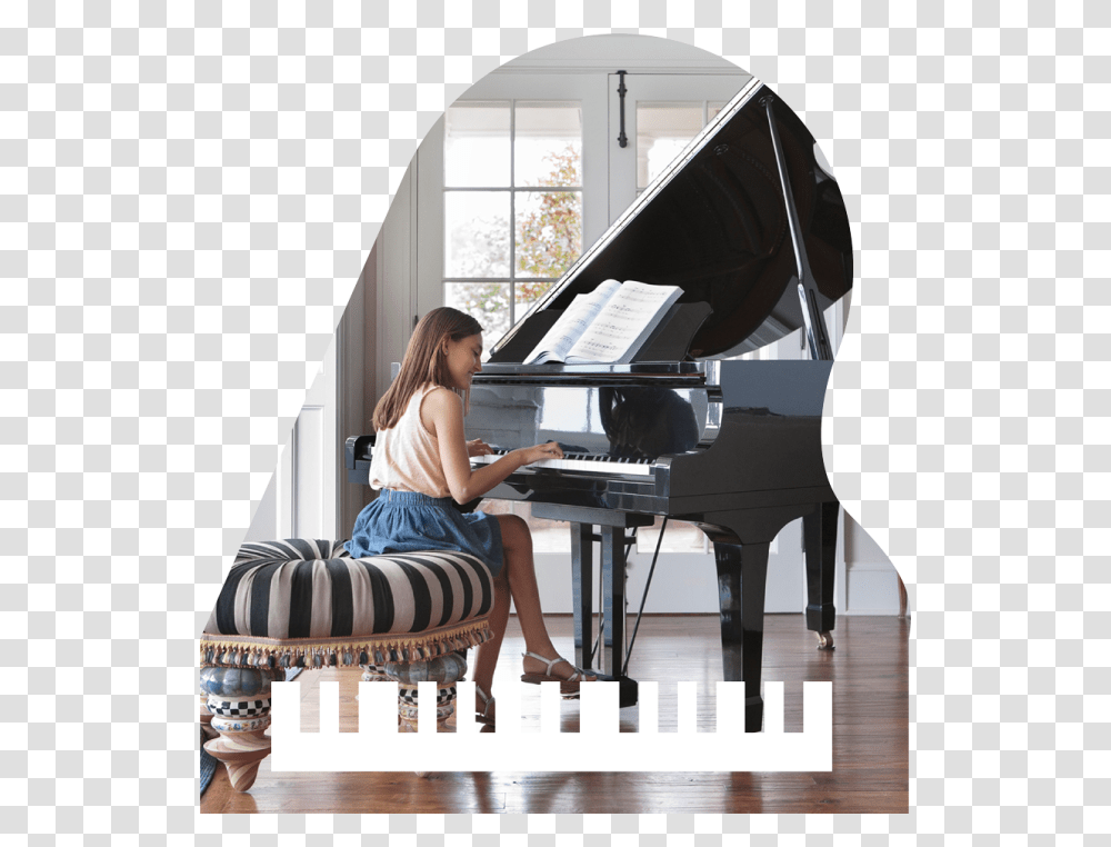Digital Piano Girl Playing Piano In The Room, Leisure Activities, Musical Instrument, Person, Human Transparent Png