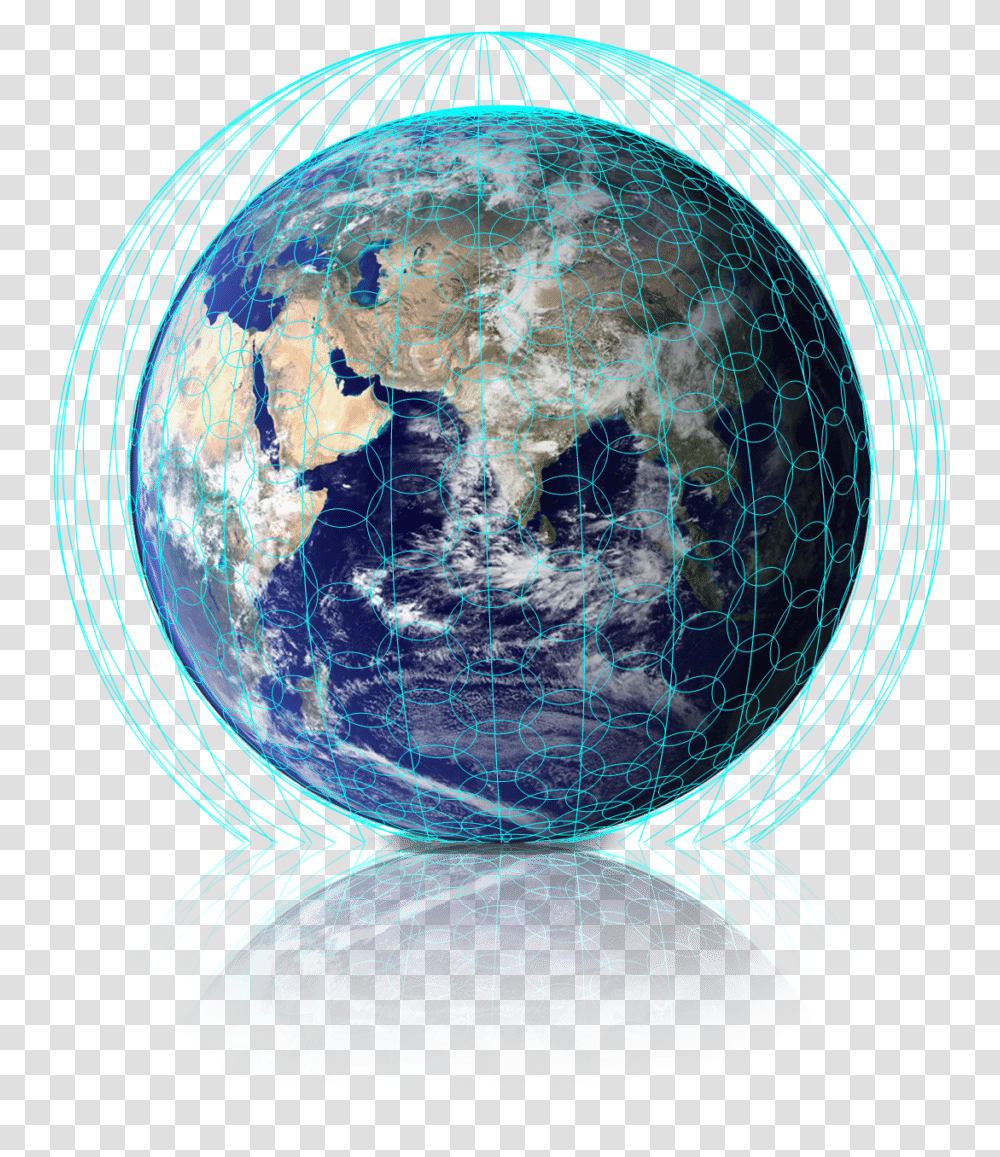 Digital Rendering Of Coverage From Onewebs Future, Outer Space, Astronomy, Universe, Planet Transparent Png