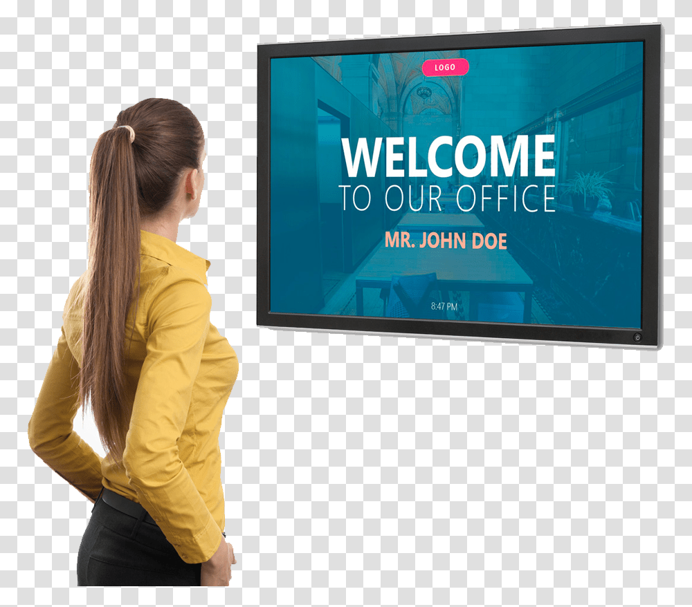 Digital Screen In Office, Sleeve, LCD Screen, Monitor Transparent Png