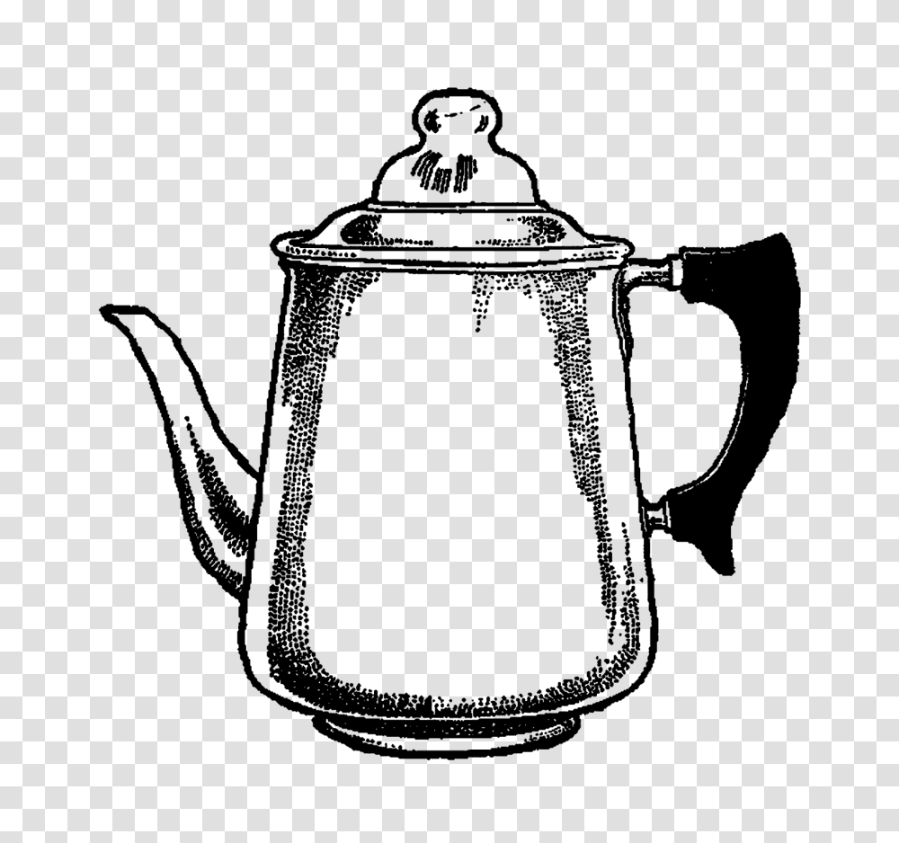 Digital Stamp Design Vintage Drawing Coffee Pot Digital Clipart, Outdoors, Nature, Astronomy, Outer Space Transparent Png