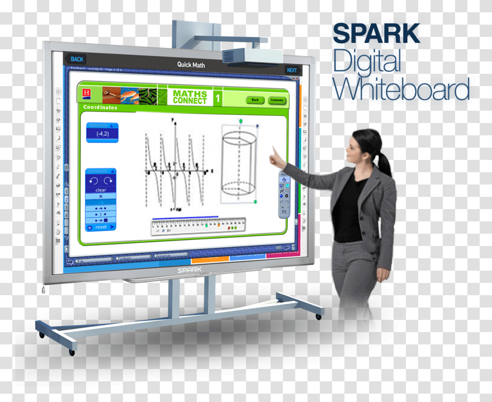 Digital Whiteboard, Person, Monitor, Electronics, White Board Transparent Png