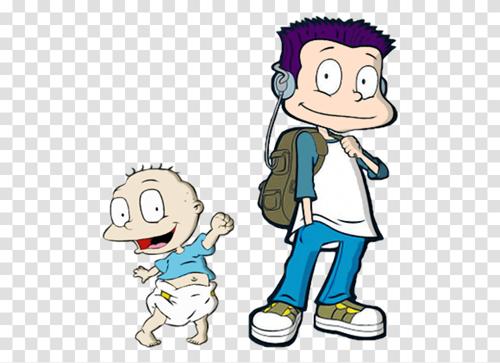 Dil And Tommy Yv302 Tommy Pickles Grown Up, Person, People, Comics, Book Transparent Png
