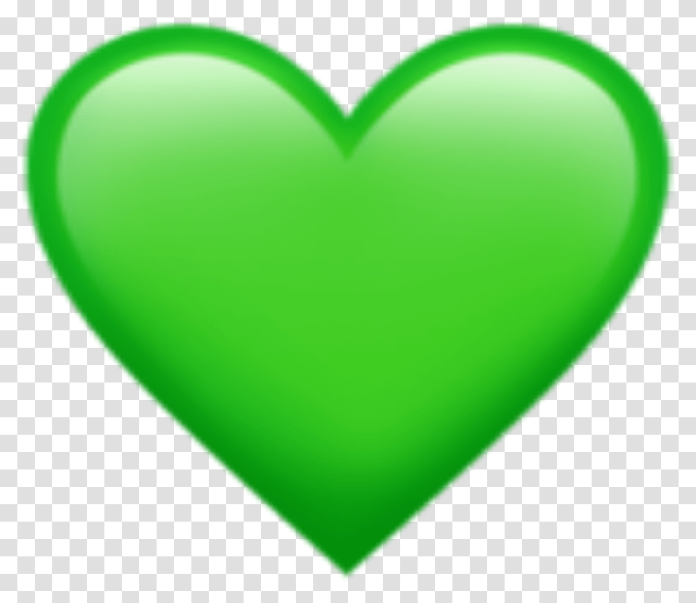 Dil Green Heart Emoji, Balloon, Pillow, Cushion Transparent Png