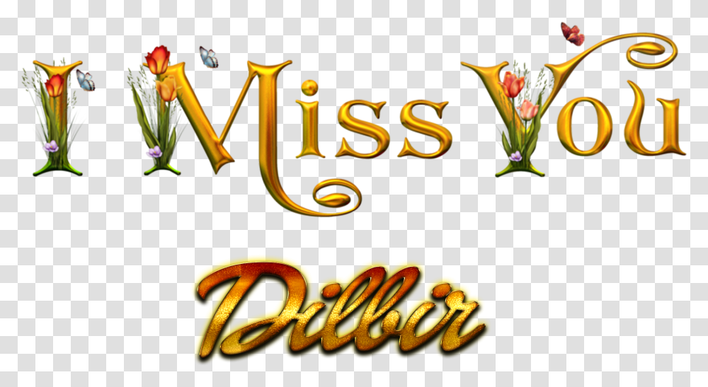 Dilbir Miss You Name Miss You Michelle, Alphabet, Meal, Food Transparent Png