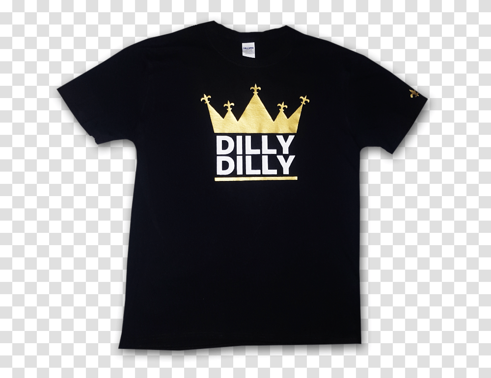 Dilly Black And Gold Crown Tee Hard Rock Milan T Shirt, Clothing, Apparel, T-Shirt, Sleeve Transparent Png