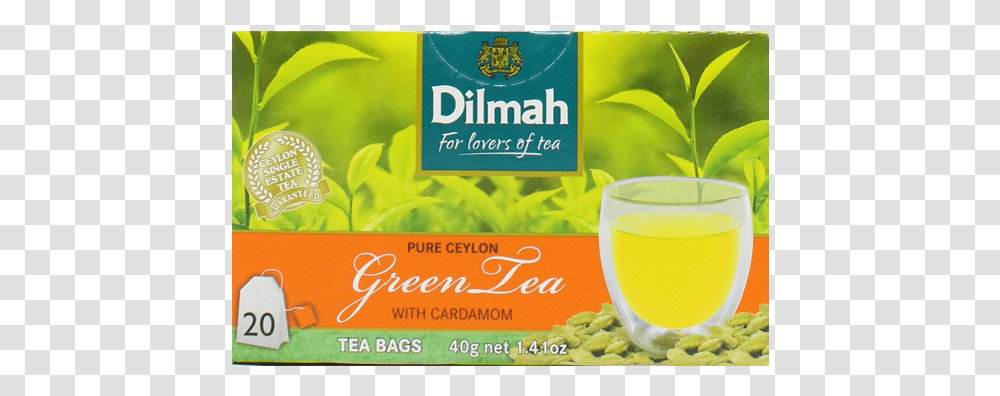 Dilmah Green Tea With Cardamom 20 Tea Bag Dilmah Green Tea Price In Sri Lanka, Plant, Food, Vase, Jar Transparent Png