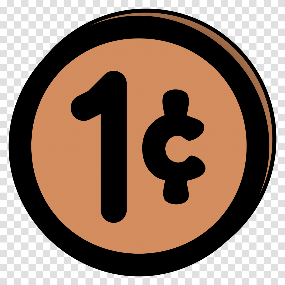 Dime Clipart Penny One Cent Clipart, Number, Person Transparent Png
