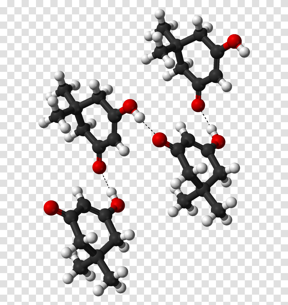 Dimedone Hydrogen Bonded Chain From Xtal 3d Balls X Ray Crystal Structure Of Dimedone, Sprinkles Transparent Png