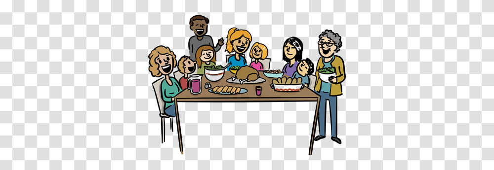 Diner Clipart Family Conversation, Person, People, Furniture, Table Transparent Png