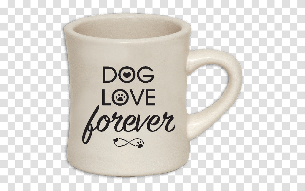 Diner Mug Dog Love ForeverClass, Coffee Cup, Tape, Milk, Beverage Transparent Png