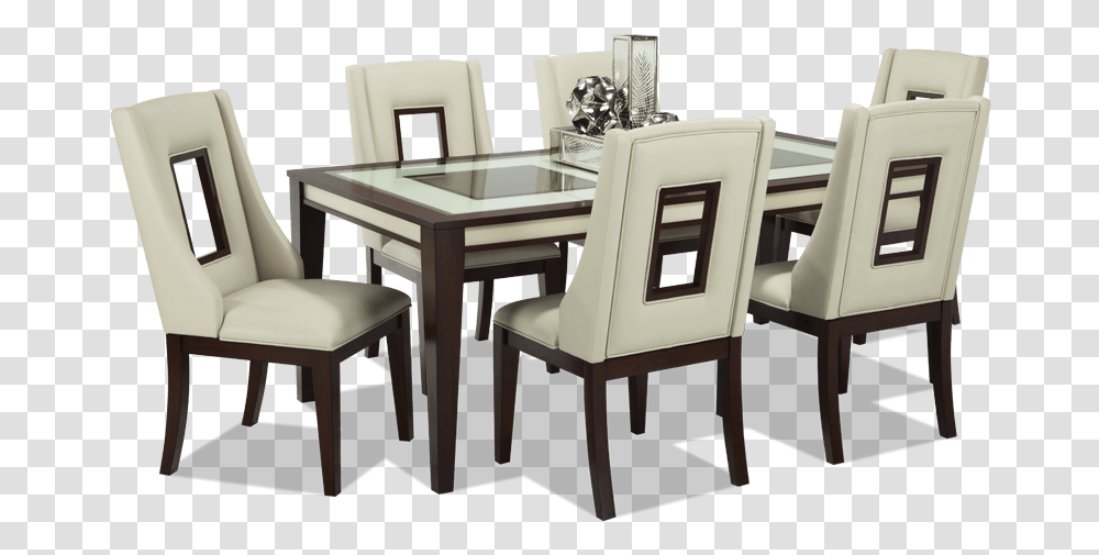 Dining Set File Kenzo 7 Piece Dining Set, Chair, Furniture, Dining Table, Dining Room Transparent Png