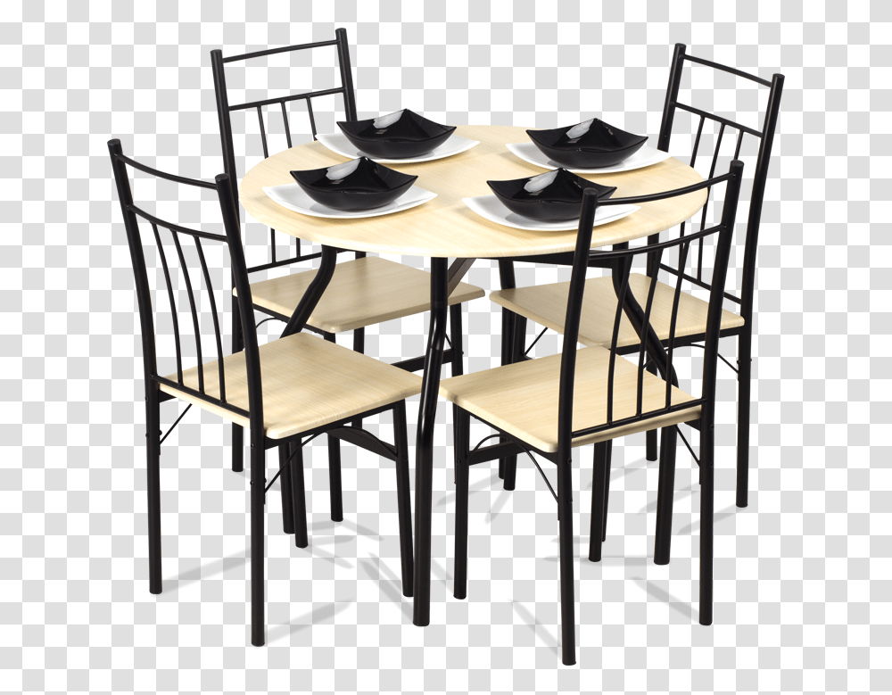 Dining Set Table With 4 Chairs Carmen Table And Chair, Furniture, Dining Table, Tabletop, Coffee Table Transparent Png